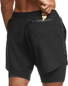 Short de basket-ball athlétique pour hommes tissu de laine léger taille élastique solide décontracté pour l'entraînement de gymnastique et le style Streetwear - Product Image 5