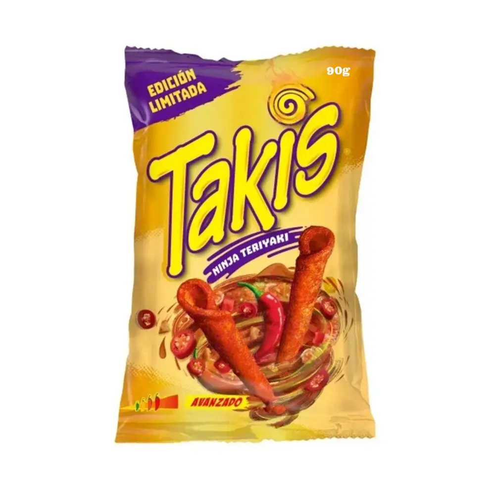 Alimenta il tuo lato infuocato TAKIS Teriyaki Extra caldo 90g-bontà piccante confezionato in ogni Crunch