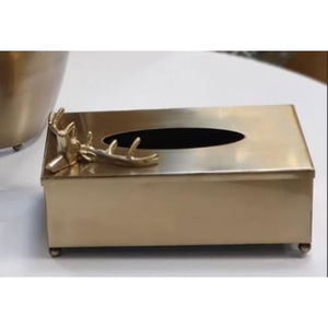 Decoración de Mesa para el hogar, accesorios para servilletas, caja de pañuelos decorativa de diseñador elegante, servilletero de Royal Home Collection Supplies - Product Image 3