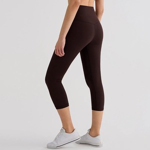 Mallas de Yoga de Color sólido, pantalones deportivos para gimnasio, mallas de cintura alta para mujer, mallas deportivas de talla grande, pantalones ajustados de entrenamiento para correr - Product Image 3
