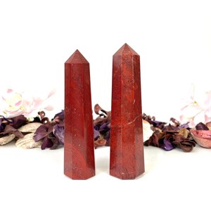 Torre de jaspe rojo de alta calidad, piedra Natural pulida, Reiki, Chakra, cristales, amor, cuarzo, punto de obelisco para el hogar, Feng Shui - Product Image 5