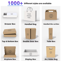 Boîtes d'expédition en carton ondulé personnalisées, cartons d'expédition en kraft brun avec logo pour les marques de commerce électronique