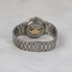 Reloj de pulsera de diamante Moissanite para Unisex con esfera azul oscuro numérico reloj de diseño loco de mano personalizado de lujo solo reloj con bisel - Product Image 4