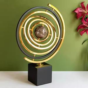 Elegante globo armilar de latón hecho a mano, decoración vintage de mesa para el hogar, oficina, biblioteca, temática náutica - Product Image 6