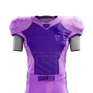 Unisex High Quality Polyester Short American Football Uniform Sets Breathable Sport Use Training Wear XL Shirts Plain Numbers - Product Image 1