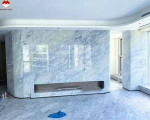 Quarzit, precio de fabricante, retroiluminado, azul, Roma, cuarcita, losa, tocador, encimera, Panel de pared, <span class=keywords><strong>Brasil</strong></span>, cristal azul, piedra Natural - Product Image 1
