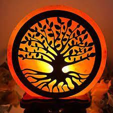 Lámpara de sal rosa del Himalaya 3D diseño de cesta de flores religiosas talladas concha pulida decoración del hogar artesanías naturales - Product Image 6