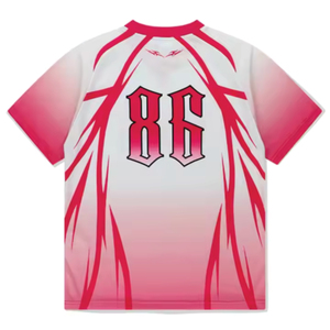 Tissu de sublimation streetwear surdimensionné Boxy personnalisé sérigraphie rétro maillot de football américain en maille - Product Image 3