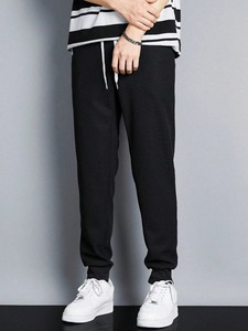 กางเกงวอร์มสำหรับผู้ชายกางเกงวิ่งกางเกงวอร์มขายาวปรับแต่งได้ - Product Image 6