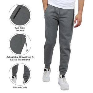 À la mode à manches longues à capuche ensemble unisexe Streetwear tissu doux survêtement 100% coton vêtements de sport d'hiver fermeture éclair 2 pièces ensembles - Product Image 5