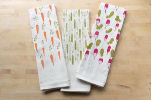 ผ้าเช็ดครัวแบบใช้ซ้ำได้ ผลิตจากผ้าฝ้าย 100% เป็นมิตรกับสิ่งแวดล้อม แห้งเร็ว สำหรับใช้ในครัว รับผลิตตามสั่งจำนวนมาก พิมพ์ลายได้ - Product Image 3