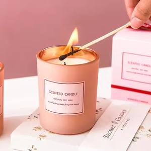 H.M.A Handicrafts Beautiful Candle <b>Jar</b> White <b>with</b> <b>Wooden</b> <b>Lid</b> and Golden Lining for Bulk Use Perfect for Retailers - Product Image 6