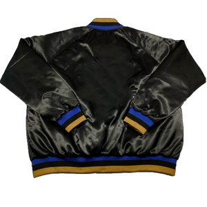 Chaqueta Bomber de Satén Personalizada de Nuevo Estilo, Chaqueta Universitaria de Seda Personalizada, Chaqueta de Béisbol de Primera Calidad para Hombre - Product Image 2