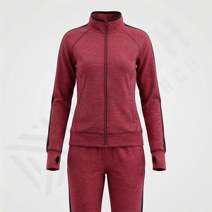 Conjunto Deportivo Personalizado para Mujer, Transpirable, Cómodo y Pesado, de Dos Piezas, con Cremallera Completa, Ropa Deportiva Premium para Gimnasio - Product Image 1