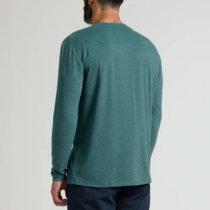 Custom <b>Men's</b> Long Sleeve T <b>Shirts</b> <b>Henley</b> Collar Full Sleeve Slim Fit Arriving Soon! Breathable Knitted Button <b>Henley</b> Neck Casual - Product Image 3