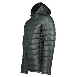 Venta al por mayor ajustable con capucha acolchado puños elásticos Puffer chaqueta con cremallera para los hombres con estilo ligero aislado chaqueta de invierno - Product Image 3
