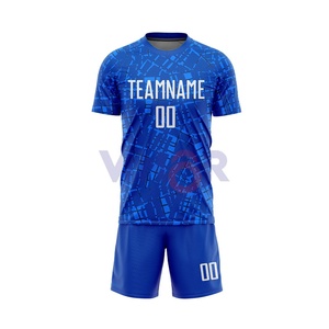 Latest Design Custom Sublimated Breathable Plain 100% Polyester Anti-Bacterial Waterproof Soccer Uniform 2025 New Arrival OEM - Product Image 2