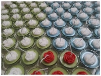 Bougies parfumées élégantes disponibles dans des couleurs et des parfums personnalisés très exigeants décoratifs 2025 bougies parfumées en forme de fleur