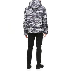 Veste matelassée pour homme de qualité supérieure, style camouflage, 100% coton, pour l'hiver en extérieur, col montant, logo personnalisé. - Product Image 4