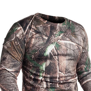 T-shirt léger pour homme en gros pour la chasse, fabriqué avec un tissu extensible à séchage rapide pour une utilisation sur le terrain en été, t-shirts de chasse - Product Image 2