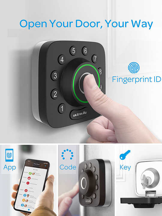 Aromanano Black U-Bolt Z-Wave WIFI Smart Lock - Secure & Smart