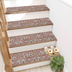 Alfombra Tradicional con Diseño Étnico Kilim, Estampada, con Patrón de Patchwork, Material de Lana, Respaldo de Látex, Ecológica - Product Image 4