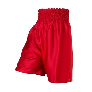 กางเกงมวยขาสั้นสำหรับผู้ชายและผู้หญิง,กางเกงมวยทำจากผ้าซาตินผ้าไหมคุณภาพสูงยืดหยุ่นสายรูด MMA แบบสั้น - Product Image 1