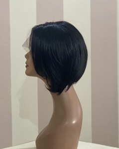 Peluca de cabello mongol con rizos Pixie para mujeres negras, pelo corto con rizos, corte Bob, virgen, indio, sin procesar, con encaje Frontal - Product Image 5