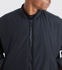 Vestes d'hiver en duvet de haute qualité personnalisées OEM pour hommes, col montant, doudoune, streetwear, veste tendance pour hommes - Product Image 6