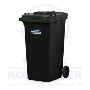 Conteneur de déchets en plastique de luxe noir de la Offre Spéciale 240L avec le meilleur produit de structure debout de haute qualité de pédale - Product Image 2