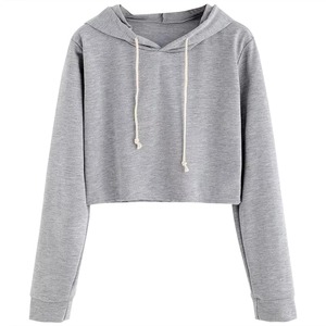 Printemps nouveau sweat à capuche de couleur unie coupe ample vêtements pour femmes à manches longues haut à capuche - Product Image 3