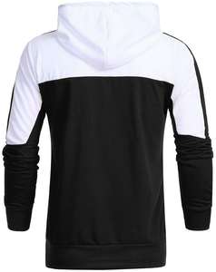 2025 hommes sweats à capuche zippés Logo personnalisé broderie vente chaude sweats couleur unie avec poches avant pour l'hiver avec panneau - Product Image 6