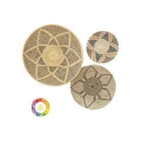 แผ่นผนังหญ้าทะเลแบบชนบททำด้วยมือสำหรับตกแต่งบ้านตามธรรมชาติ - Product Image 4