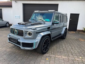 Kit de carrocería de repuesto para SUV G-Wagon gris usado, parachoques delantero, aletas de guardabarros, embellecedores negros para reparación y mejora - Product Image 1