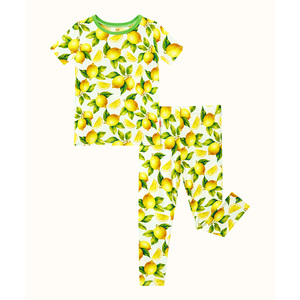 Pijama de Punto para Niña, Manga Corta, Hecho de Viscosa de Bambú, para Niñas Pequeñas - Product Image 2