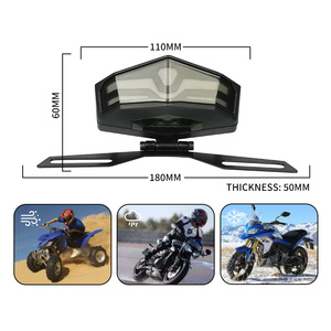 Feu arrière de moto LiuHJG, feu stop, clignotant, indicateur de direction, éclairage de plaque d'immatriculation, DRL, lampe LED arrière pour motos - Product Image 3