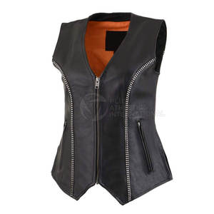 Chaleco de cuero para mujer Best Edition New Quality Low Rate Chaleco de cuero para mujer New Design Customer Demand - Product Image 4