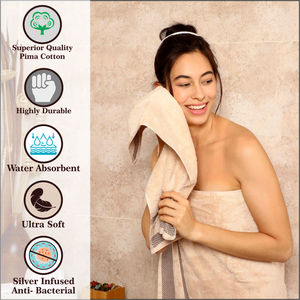 Hot Bán Tùy Chỉnh 100% Cotton Hữu Cơ Terry Vải Khăn 350 GSM Dùng Một Lần Tắm Khách Sạn Để Sử Dụng Nhà Và Nhà Bếp Bảo Vệ - Product Image 3