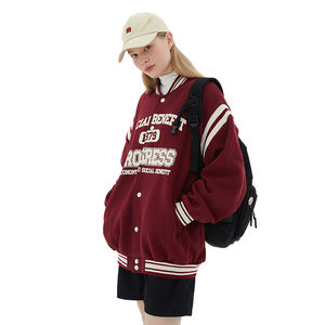 Men's Custom College Varsity Letterman <b>Jacket</b> Thin Winter Wool Flight <b>Pilot</b> Style Stand Collar Waterproof Windproof Breathable - Product Image 5