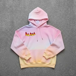 2025 sudaderas con capucha básicas informales de Color sólido para hombre, forro polar transpirable de poliéster/algodón, talla grande, logotipo personalizado para exteriores - Product Image 4