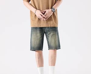 Short en jean de haute qualité pour hommes Top tendance à motif solide personnalisable et Offre Spéciale par un fabricant réputé - Product Image 1
