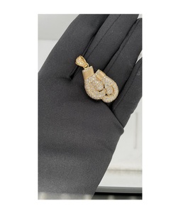 Colgante de Diamante Real Certificado IGI de Corte Ovalado Estilo Hip Hop de Oro de 14K de Calidad Premium, 12 Gramos, 3.28ct, Unisex, para Uso Diario - Product Image 1