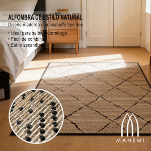 Alfombra de Polipropileno Tejida Antideslizante y Duradera para Patio, Jardín, Balcón o Sala de Estar, Ligera y Fácil de Limpiar - Product Image 2
