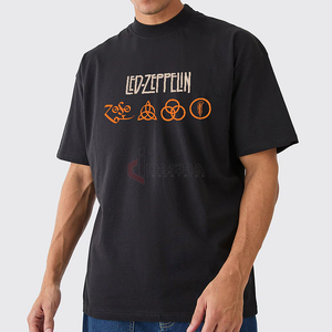 เสื้อยืดผ้าฝ้ายโอเวอร์ไซส์ทรงหลวม100% พิมพ์ลายดิจิตอลพิมพ์โลโก้ได้ตามต้องการ - Product Image 4