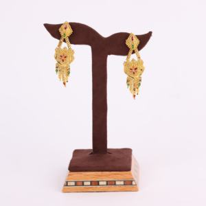 Oro Joyeria Boucles d'oreilles pendantes de luxe en laiton plaqué or Ensemble tendance pour mariages - Product Image 1