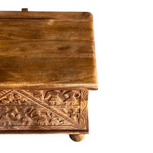 Vintage Wood Cabinet for Living Room Decor with Jewelry <b>Box</b> Functionality - Product Image 4