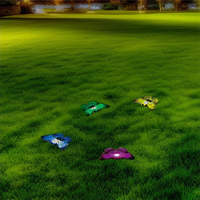 Lampes solaires LED papillon pour jardin, en ABS, petit format, écologiques, design minimaliste, blanc chaud, à intensité variable
