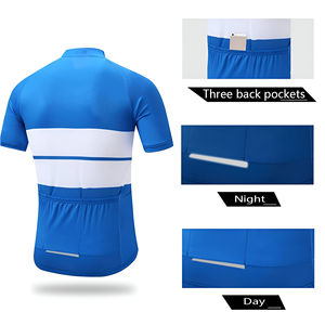 Facile à porter des vêtements de cyclisme Design vélo vêtements de vélo maillot et ensemble d'uniformes à bretelles pour hommes Production écologique durable - Product Image 6