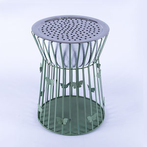 Brasero au design magnifique, couleur vert fer, de qualité supérieure, forme ronde, à bois, en vente chaude - Product Image 2