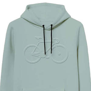 Sweat à capuche en polaire lourde avec logo en relief personnalisé Sweats à capuche double épaisseur grande taille pour hommes - Product Image 4